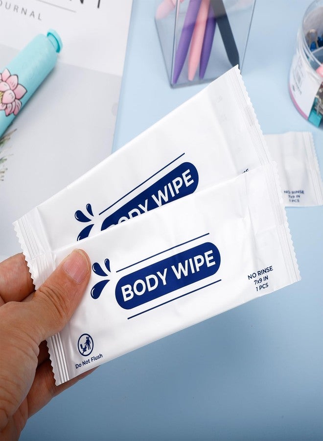 Cptoion 200pcs Body Wet Wipes Individually Wrapped, Wet Wipe with Aloe, Hand Wipe for Travel Gym Camping, Adults Bathing No Rinse - Image 4
